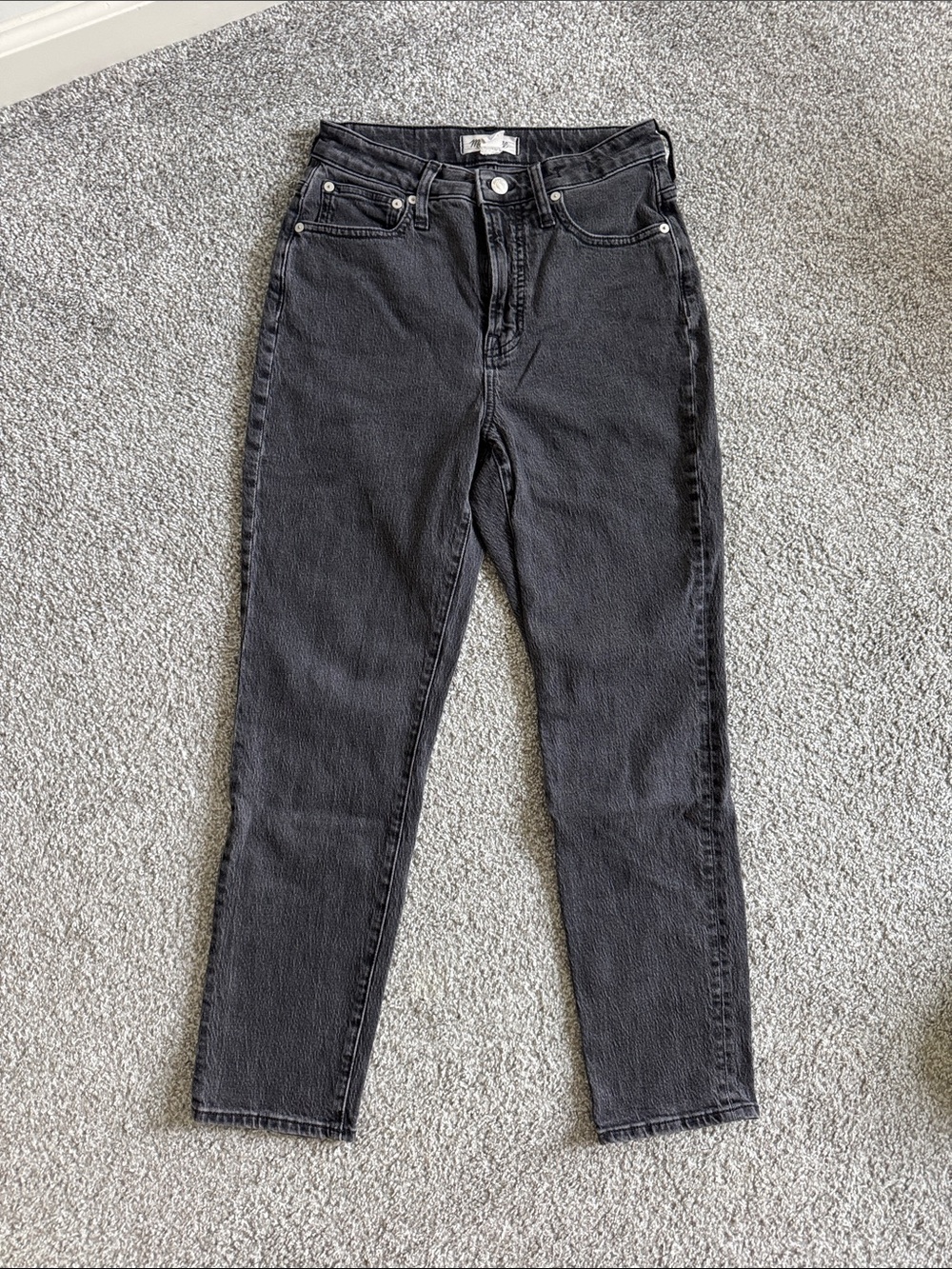 Madewell High-Rise Black Slim Jeans